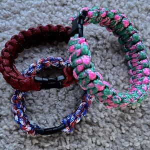 Colorful 550 Paracord Bracelets